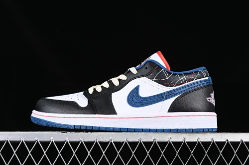 All categories Air Jordan Jordan series basketball shoes Air Jordan 1 Low Z version Air Jordan 1 Low SE AJ1 Joe 1 blue and black sashimi embroidery style low-top cultural casual sneakers FV3622-141